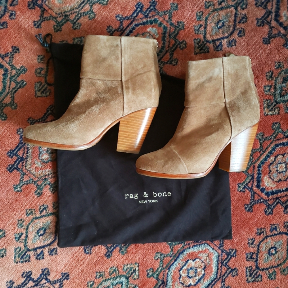 Rag And Bone Newbury Boot In Camel Suede - image 1